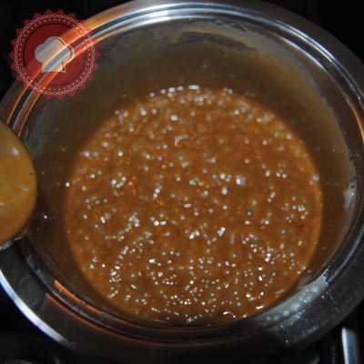 recette en images de caramel beurre salé