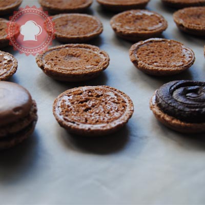 recette macarons chocolat praliné