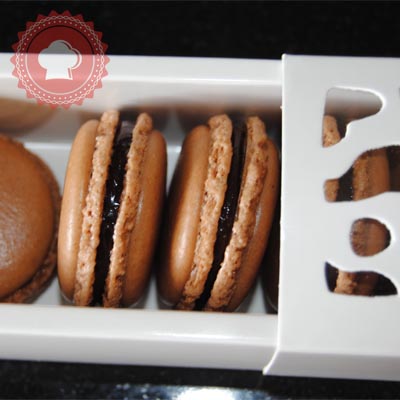 recette macarons chocolat praliné