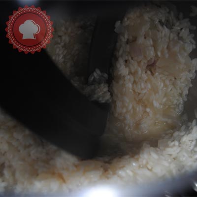 recette en images de risotto aux champignons