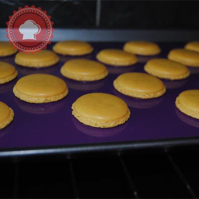 recette macarons citron chocolat, meringue française