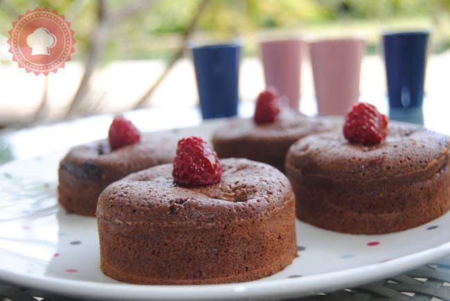 recette fondant chocolat framboises bruno oliver