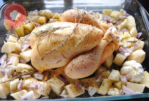 poulet-herbes-pommedeterre