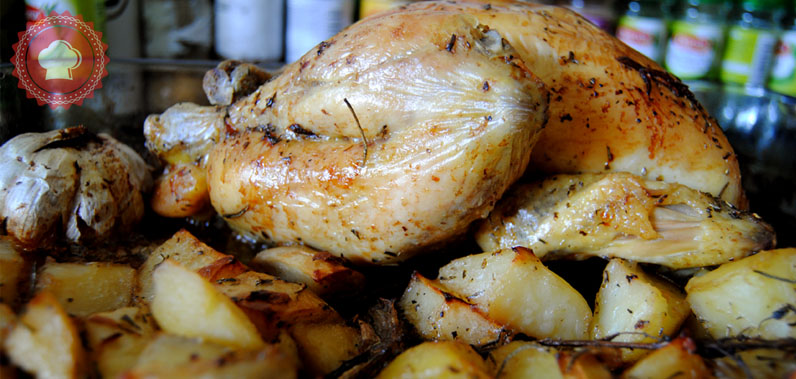 recette de poulet aux herbes et pommes de terre