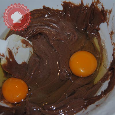 recette en images  de gateau au yaourt au chocolat