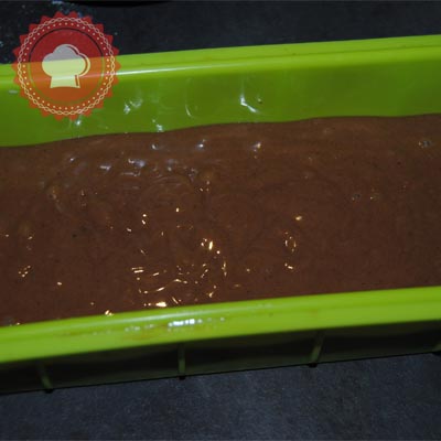 recette en images  de gateau au yaourt au chocolat