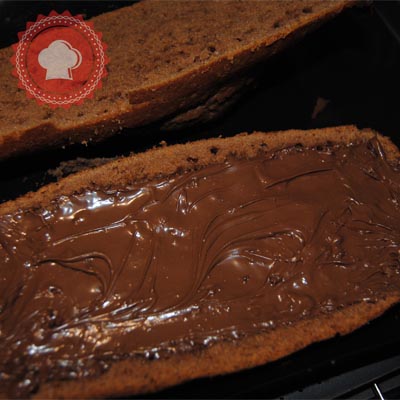 recette en images  de gateau au yaourt au chocolat