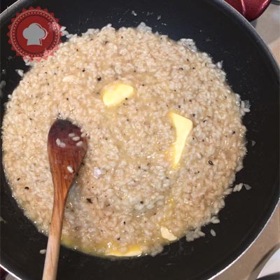 recette en images de risotto aux truffes et manchego