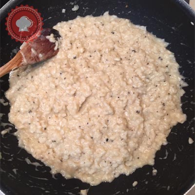 recette en images de risotto aux truffes et manchego