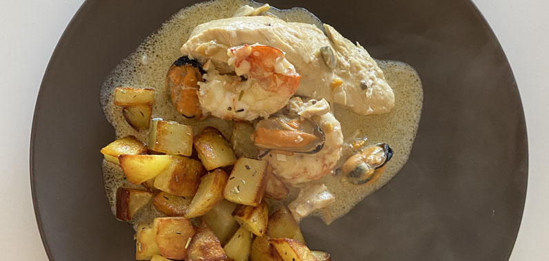 recette poulet aux fruits de mer