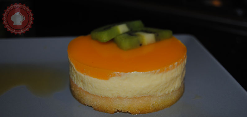 recette en images du bavarois aux fruits de la passion et gelée de mangue