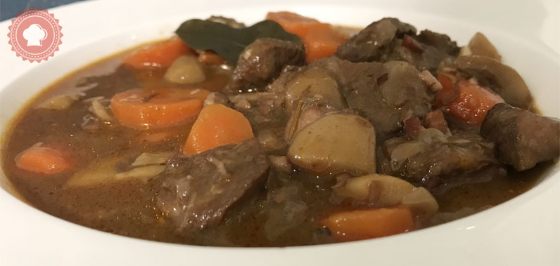 recette en images de bœuf bourguignon