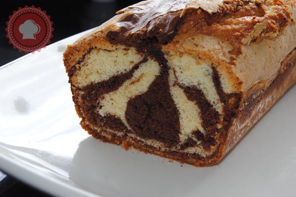 recette pas à pas en images du cake marbré