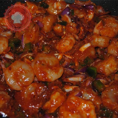 recette en images de crevettes thaï