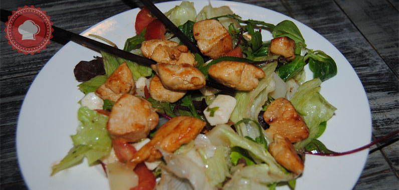 salade de poulet caramélisé de Cyril Lignac