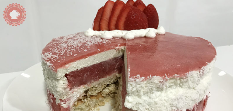 recette entremet coco fraise