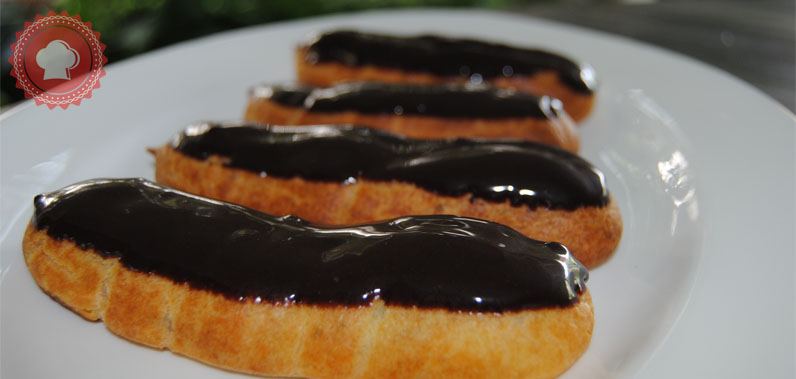 Recette éclairs au chocolat Christophe Adam