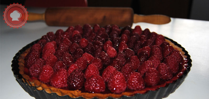 recette de tarte au citron et framboises