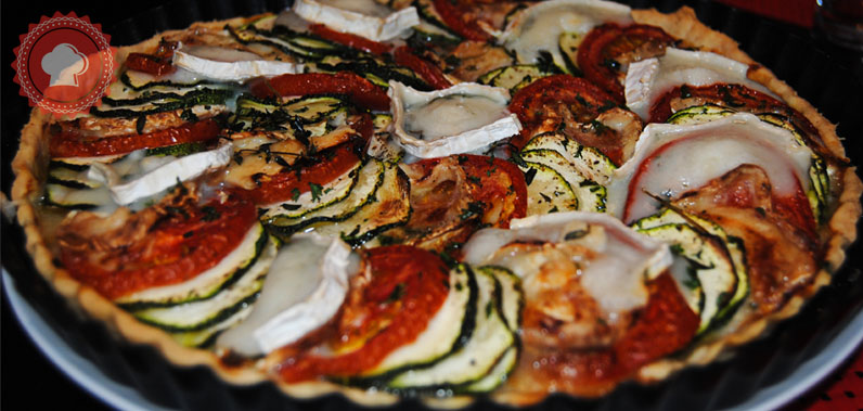 recette de tarte aux tomates courgettes et fromage de chèvre