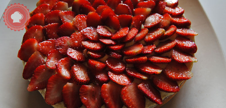 recette de tarte aux fraises façon fraisier
