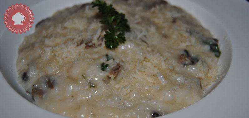 recette en images de risotto aux champignons