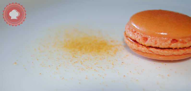 recette de macarons à l'orange et chocolat au lait