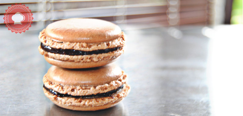 recedtte de macarons chocolat praliné